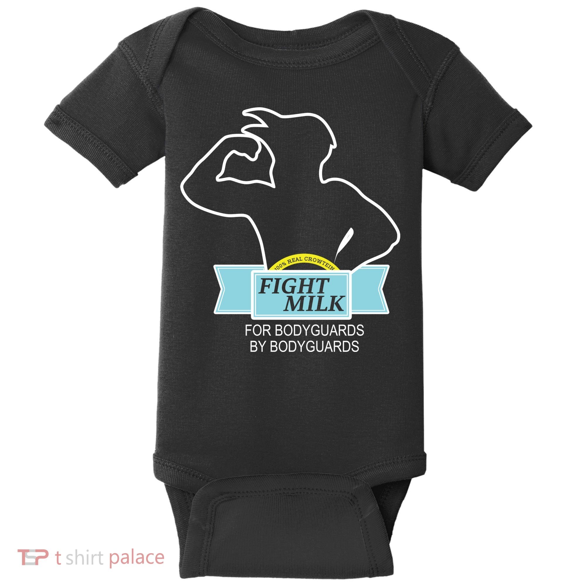 100% Real Crowtein Fight Milk Shirt Baby Bodysuit
