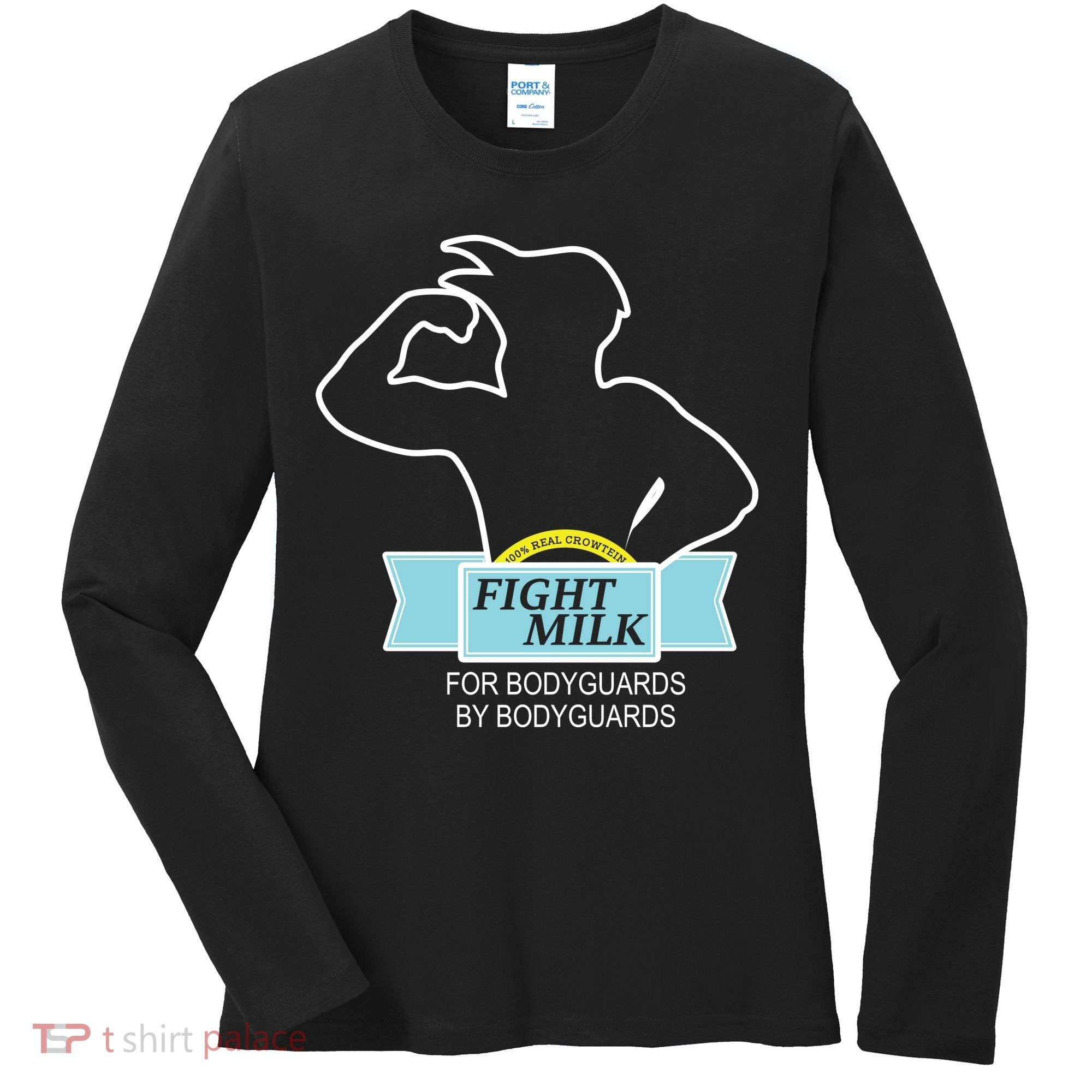 100% Real Crowtein Fight Milk Shirt Women's Long Sleeve Shirt