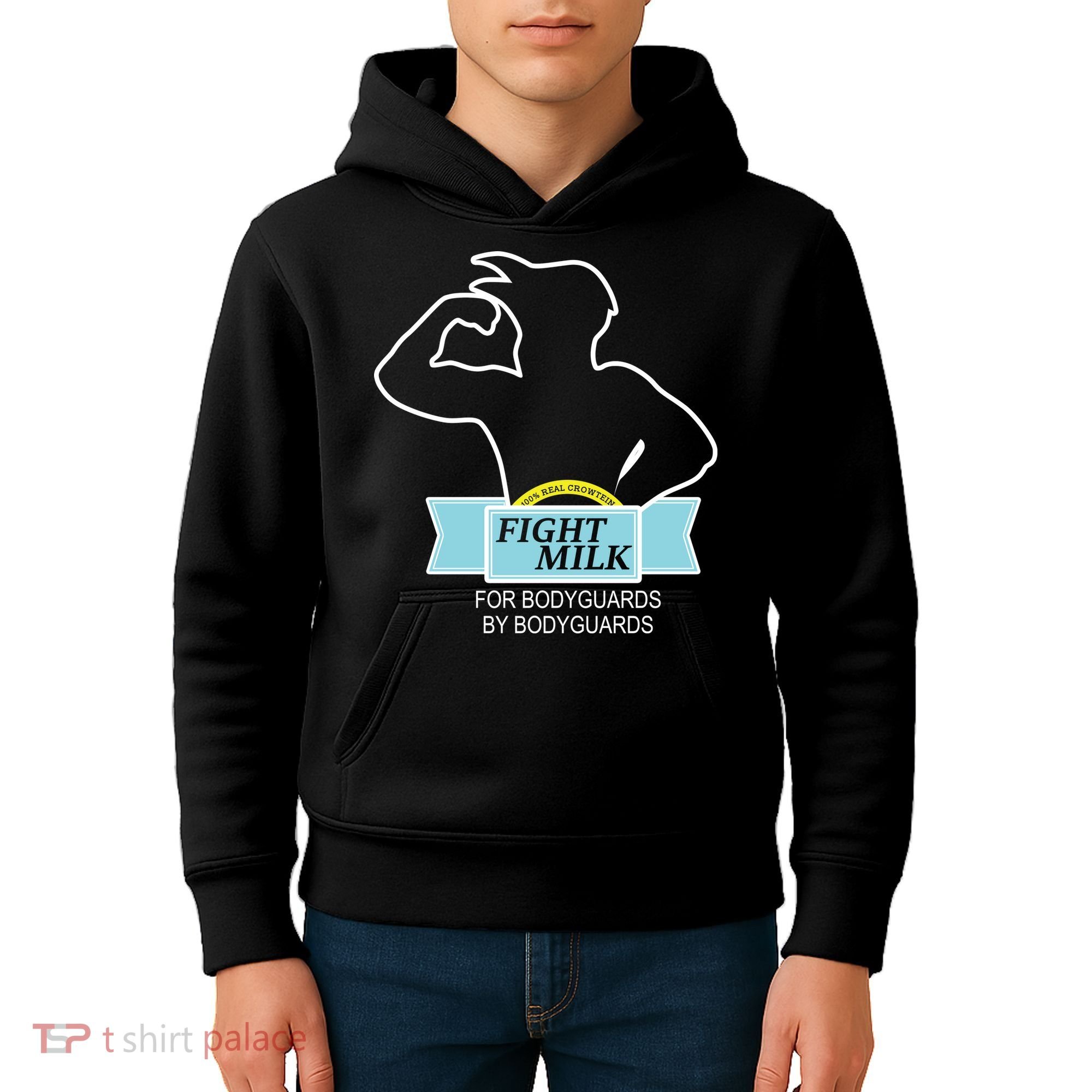 100% Real Crowtein Fight Milk Shirt Kids Hoodie