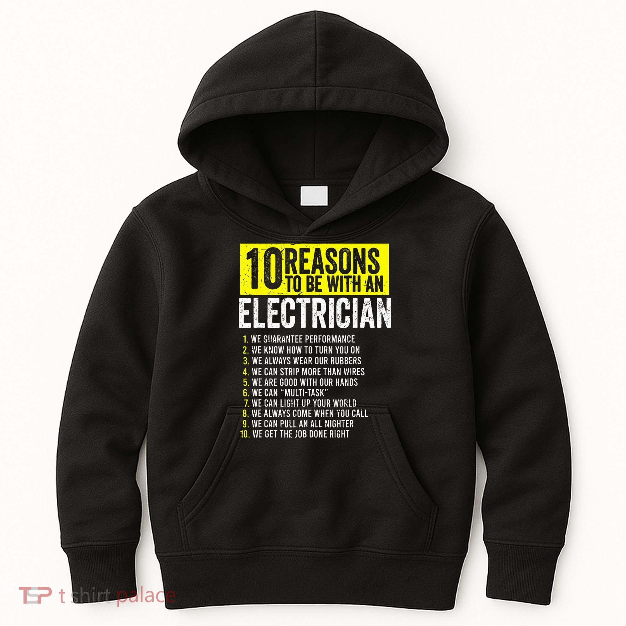 10 Reasons To Be With An Electrician Electricians Kids Hoodie