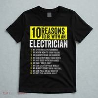 10 Reasons To Be With An Electrician Electricians T-Shirt thumb 5