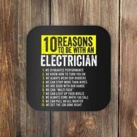 10 Reasons To Be With An Electrician Electricians Coaster thumb 0
