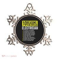 10 Reasons To Be With An Electrician Electricians Ornament thumb 0