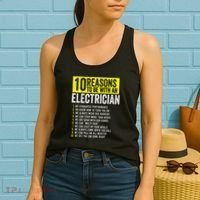 10 Reasons To Be With An Electrician Electricians Women's Tank Top thumb 2