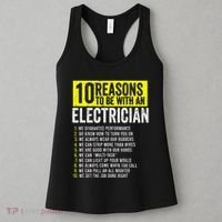 10 Reasons To Be With An Electrician Electricians Women's Tank Top thumb 3