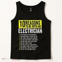 10 Reasons To Be With An Electrician Electricians Tank Top thumb 2