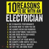10 Reasons To Be With An Electrician Electricians Golf Towel thumb 3