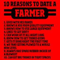 10 Reasons To Date A Farmer Funny Farming Humor For Men Santa Hat thumb 1