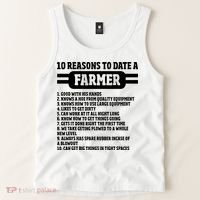 10 Reasons To Date A Farmer Funny Farming Humor For Men Tank Top thumb 2