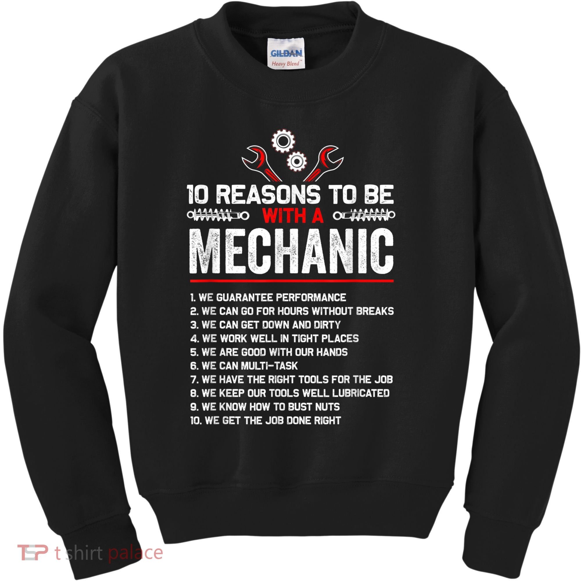 10 Reasons To Be With A Mechanic For Men Car Mechanics Kids Sweatshirt
