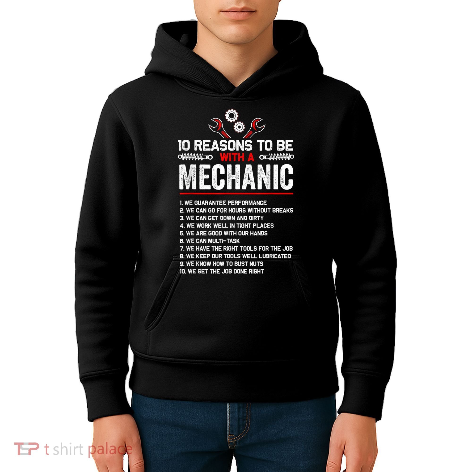 10 Reasons To Be With A Mechanic For Men Car Mechanics Kids Hoodie