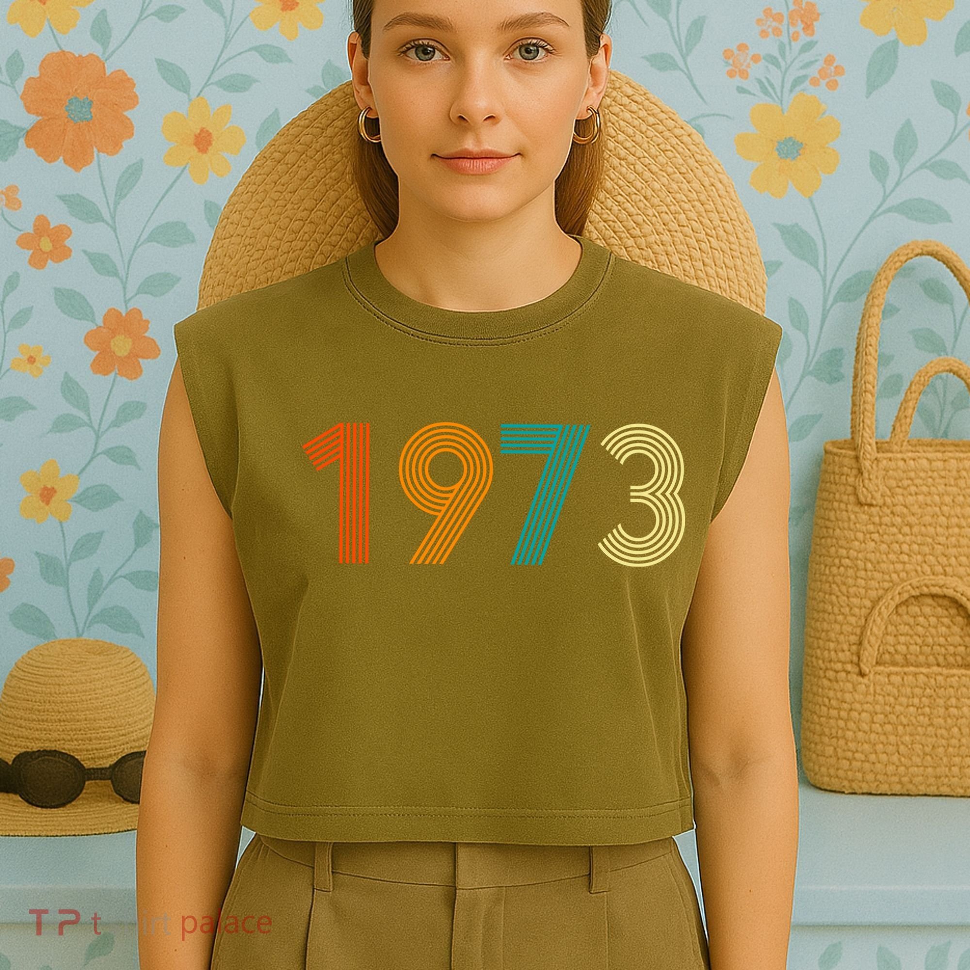 1973 Roe V Wade Garment-Dyed Women's Muscle Tee