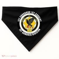 1st Squadron 1st Cavalry 1st Armored Division USA-Made Doggie Bandana thumb 0