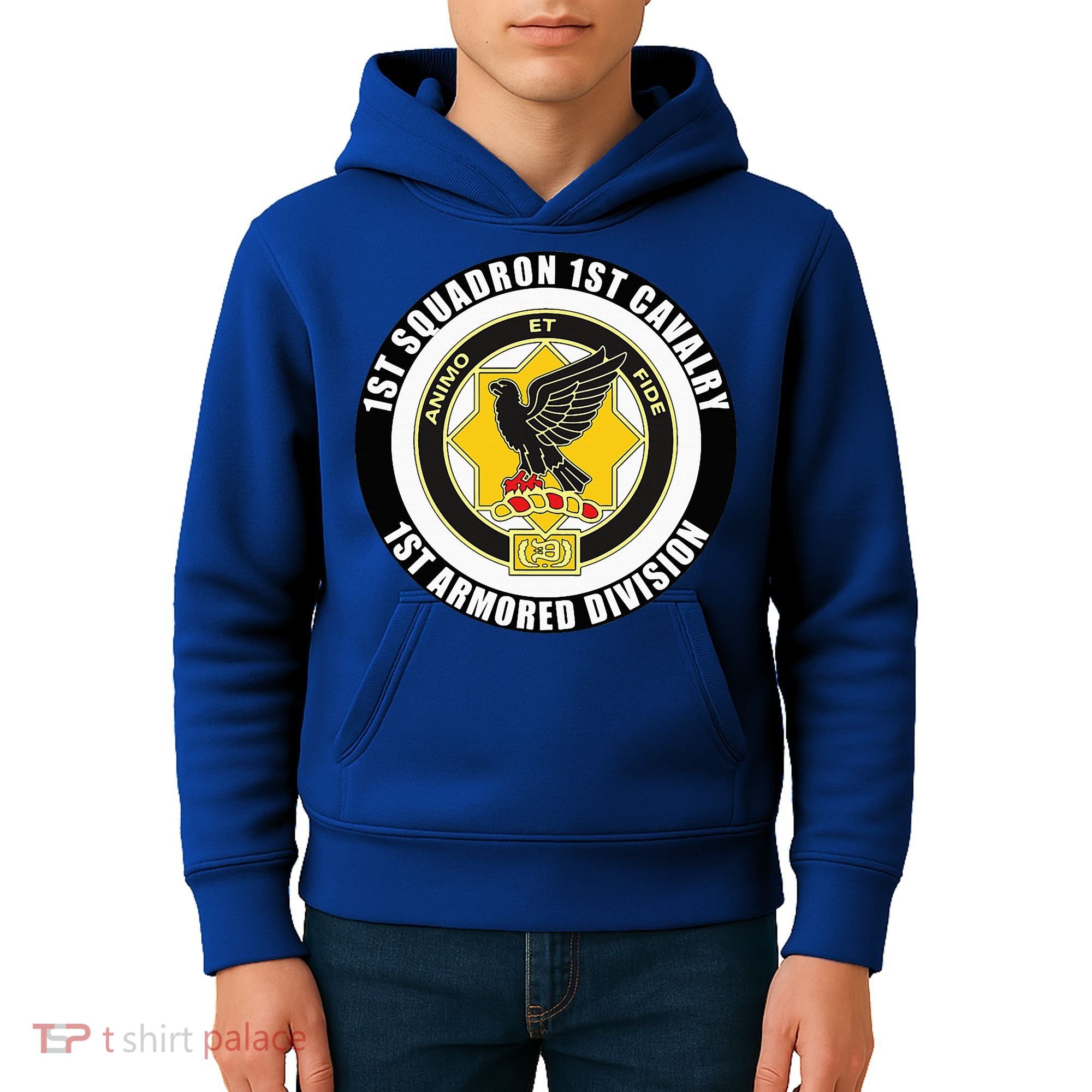 1st Squadron 1st Cavalry 1st Armored Division Kids Hoodie