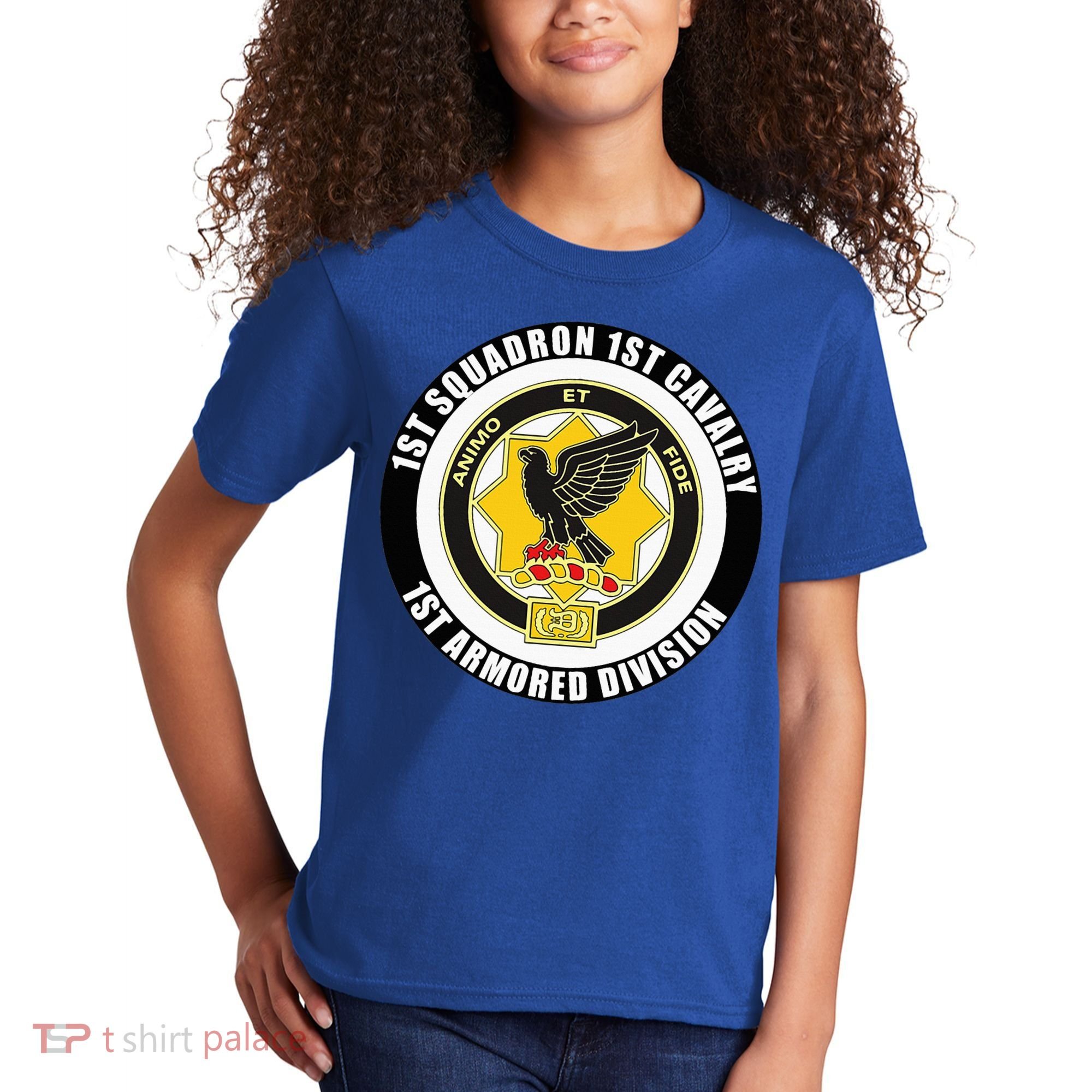 1st Squadron 1st Cavalry 1st Armored Division Kids T-Shirt