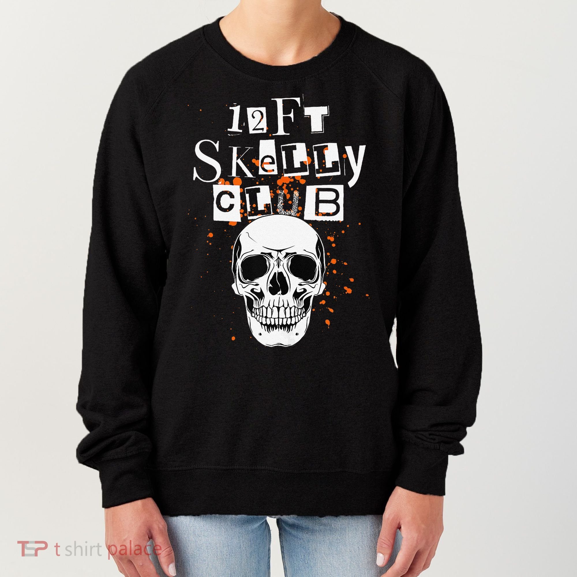 12Ft Skeleton Club Halloween Women's Sweatshirt