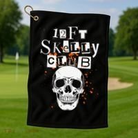 12Ft Skeleton Club Halloween Golf Towel thumb 1