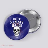 12Ft Skeleton Club Halloween Button thumb 0