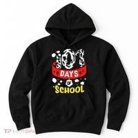 101 School Days Gift Dalmatian Dog 100th Sayings Hoodie thumb 0