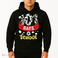 101 School Days Gift Dalmatian Dog 100th Sayings Hoodie thumb 2