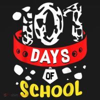 101 School Days Gift Dalmatian Dog 100th Sayings Sweatshirt thumb 3