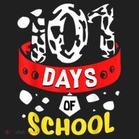 101 School Days Gift Dalmatian Dog 100th Sayings Beanie thumb 2