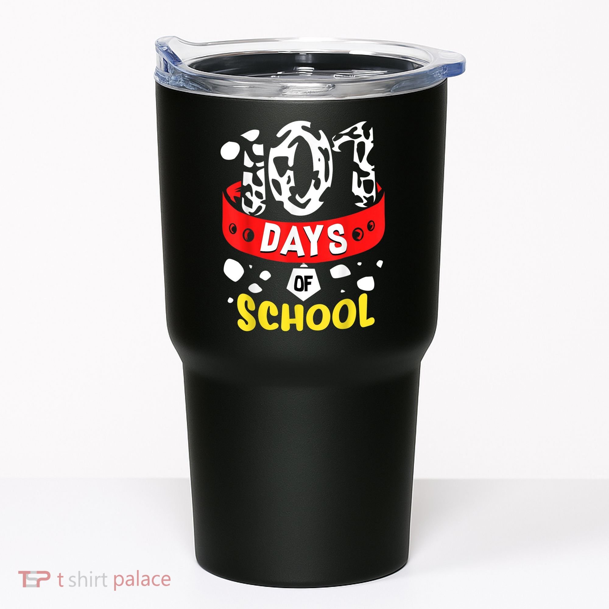 101 School Days Gift Dalmatian Dog 100th Sayings Tumbler