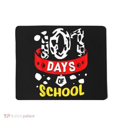 101 School Days Gift Dalmatian Dog 100th Sayings Mousepad
