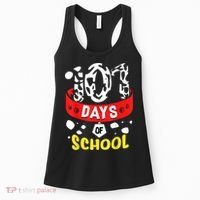 101 School Days Gift Dalmatian Dog 100th Sayings Women's Tank Top thumb 0