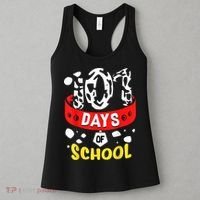 101 School Days Gift Dalmatian Dog 100th Sayings Women's Tank Top thumb 3