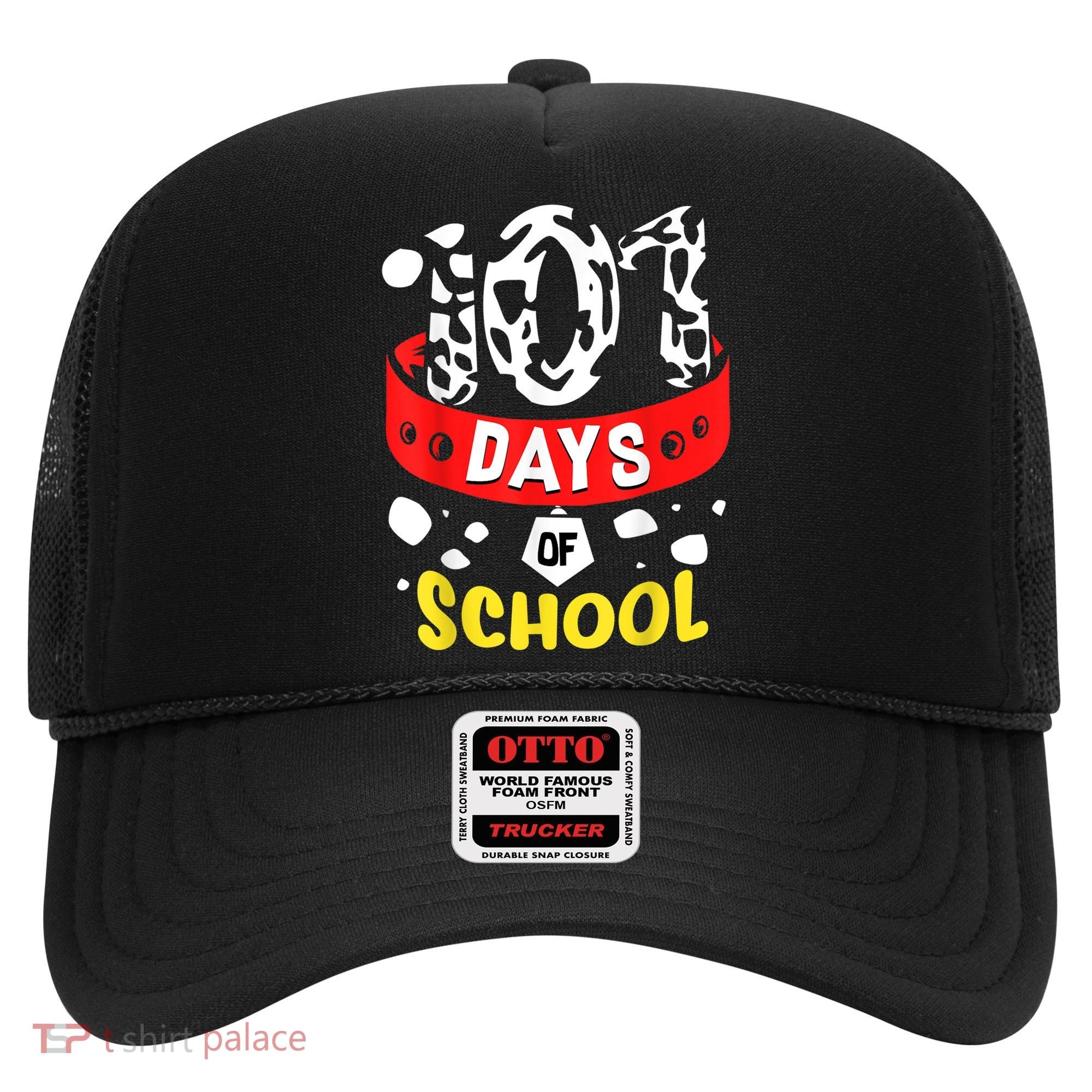 101 School Days Gift Dalmatian Dog 100th Sayings Hat