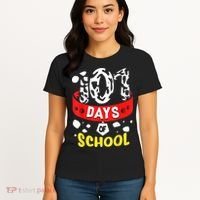 101 School Days Gift Dalmatian Dog 100th Sayings Women's T-Shirt thumb 4