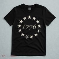 13 Star Flag Betsy Ross Distressed American Flag 1776 T-Shirt thumb 5