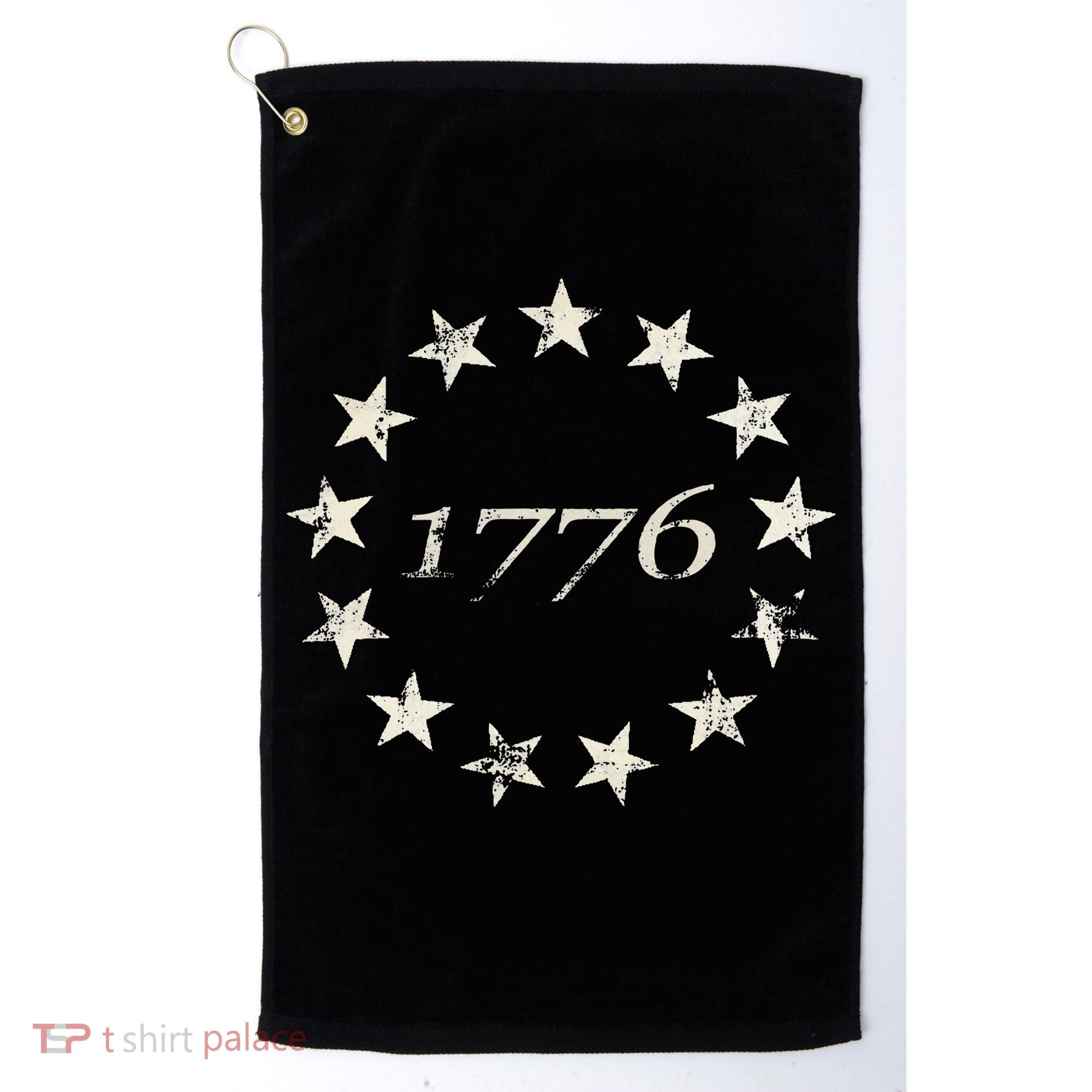 13 Star Flag Betsy Ross Distressed American Flag 1776 Golf Towel