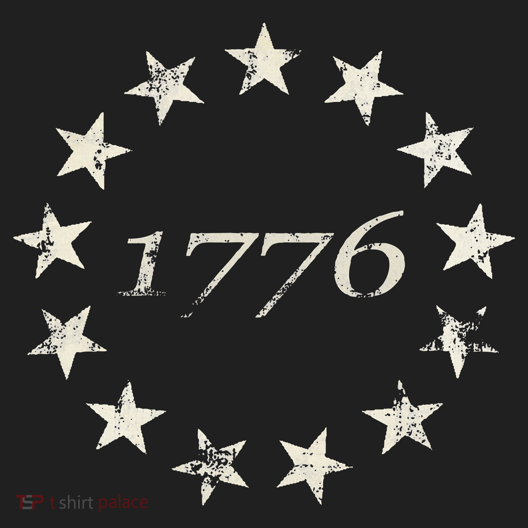 13 Star Flag Betsy Ross Distressed American Flag 1776 Golf Towel