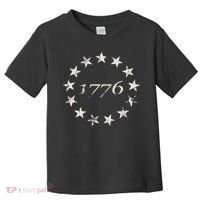 13 Star Flag Betsy Ross Distressed American Flag 1776 Toddler T-Shirt thumb 0