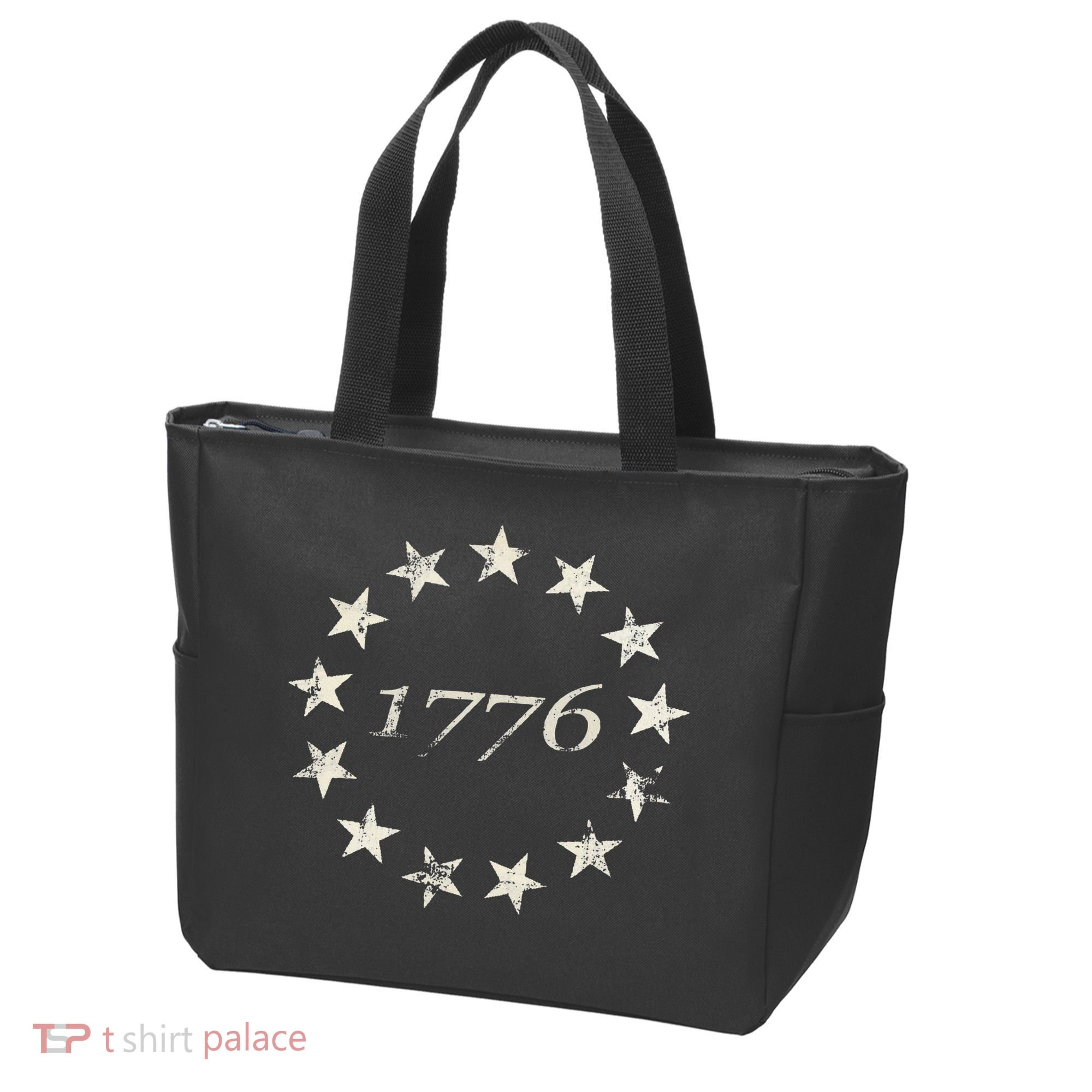 13 Star Flag Betsy Ross Distressed American Flag 1776 Tote Bag