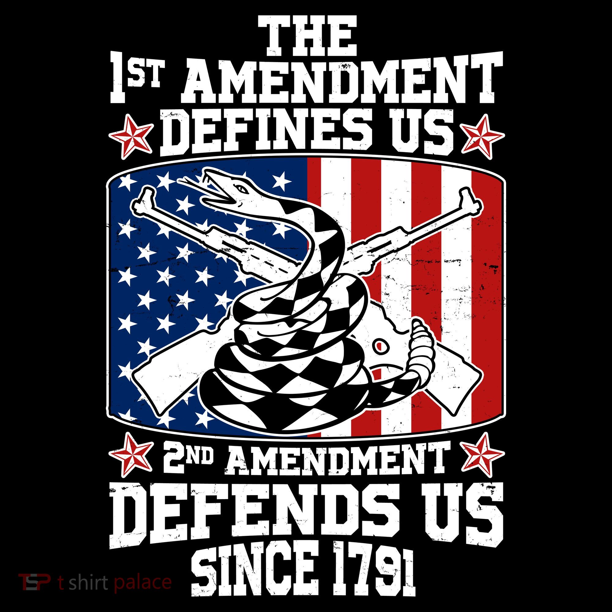 1st Amendment Defines Us 2nd Amendment Defends Us Since 1791 Ornament