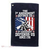 1st Amendment Defines Us 2nd Amendment Defends Us Since 1791 Golf Towel thumb 0