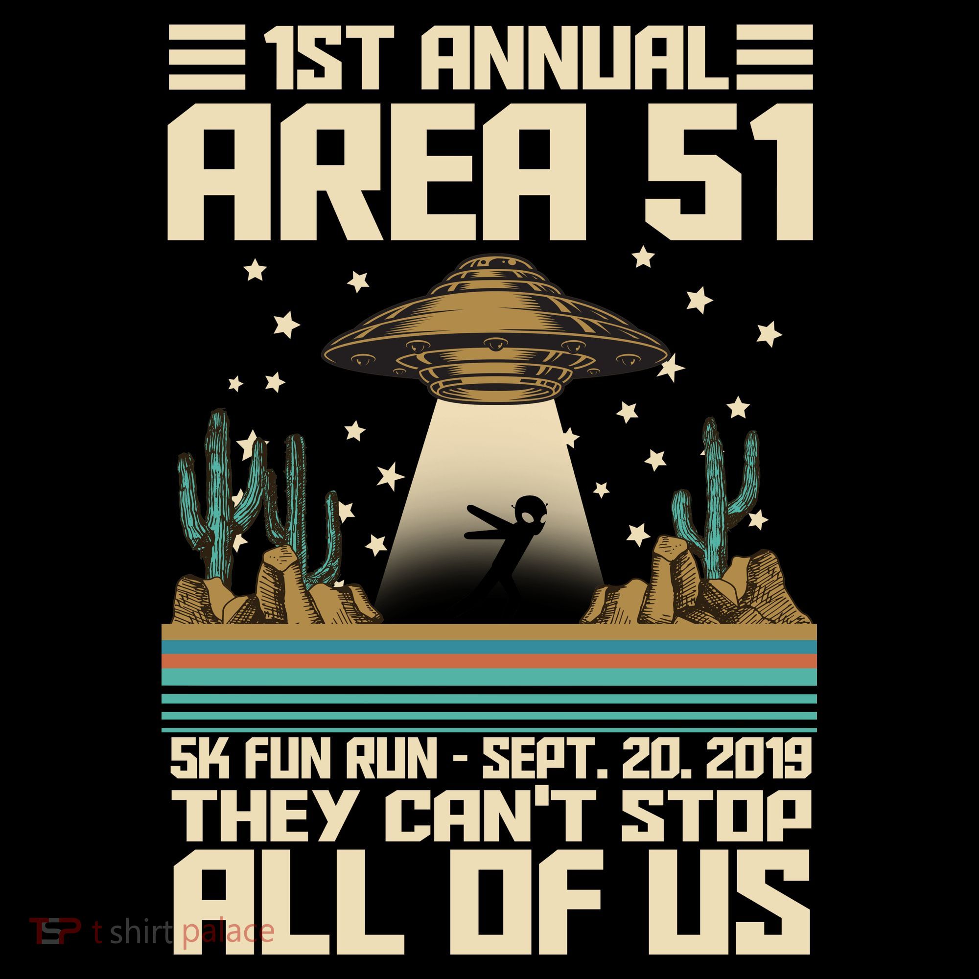 1st Annual Area 51 5k Fun Run Cant Stop Us  Backpack