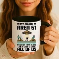 1st Annual Area 51 5k Fun Run Cant Stop Us  Coffee Mug thumb 3
