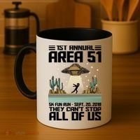 1st Annual Area 51 5k Fun Run Cant Stop Us  Coffee Mug thumb 4