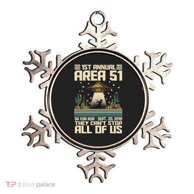 1st Annual Area 51 5k Fun Run Cant Stop Us  Ornament