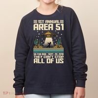 1st Annual Area 51 5k Fun Run Cant Stop Us  Women's Sweatshirt thumb 0