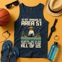 1st Annual Area 51 5k Fun Run Cant Stop Us  Tank Top thumb 4