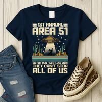 1st Annual Area 51 5k Fun Run Cant Stop Us  Women's T-Shirt thumb 3