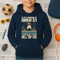 1st Annual Area 51 5k Fun Run Cant Stop Us  Kids Hoodie thumb 2