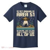 1st Annual Area 51 5k Fun Run Cant Stop Us  Kids T-Shirt thumb 0