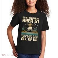 1st Annual Area 51 5k Fun Run Cant Stop Us  Kids T-Shirt thumb 2