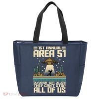 1st Annual Area 51 5k Fun Run Cant Stop Us  Tote Bag thumb 0